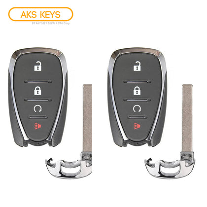 AKS KEYS Aftermarket Smart Remote Key Fob for Chevrolet 2016 2017 2018 2019 2020 2021 4B FCC# HYQ4AA-315 (2 Pack)