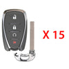 2016 - 2021 Chevrolet Smart Key 4B Fob FCC# HYQ4AA (15 Pack)