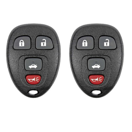 AKS KEYS Aftermarket Keyless Remote Fob for Chevrolet Buick Cadillac  2006 2007 2008 2009 2010 2011 2012 2013 2014 2015 2016 OUC60221 (2 Pack)