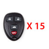 AKS KEYS Aftermarket Remote Fob for Chevrolet Buick Cadillac  2006 2007 2008 2009 2010 2011 2012 2013 2014 2015 2016 OUC60221 (15 Pack)