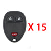 AKS KEYS Aftermarket Keyless Entry Remote Fob for GM 2007 -2021 3B FCC# OUC60221 / OUC60270 (15 Pack)