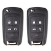 AKS KEYS Aftermarket 2010 - 2021 Chevrolet Flip Key 5B FCC# OHT01060512 (2 Pack)