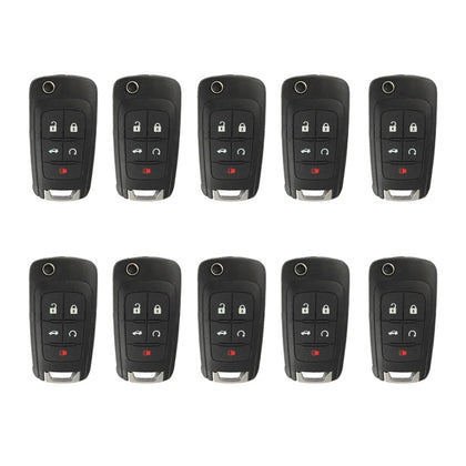 AKS KEYS Aftermarket 2010 - 2021 Chevrolet Flip Key 5B FCC# OHT01060512 (10 Pack)