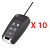 AKS KEYS Aftermarket 2010 - 2021 Chevrolet Flip Key 5B FCC# OHT01060512 (10 Pack)