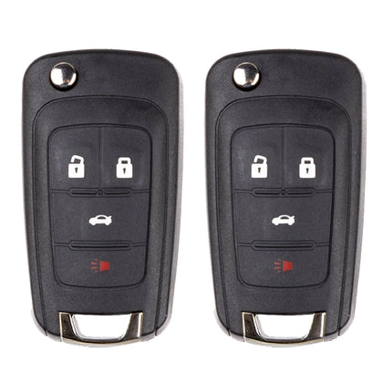 2010 - 2021 Chevrolet Flip Key Fob 4B FCC# OHT01060512 - Aftermarket (2 Pack)