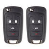 2010 - 2021 Chevrolet Flip Key Fob 4B FCC# OHT01060512 - Aftermarket (2 Pack)