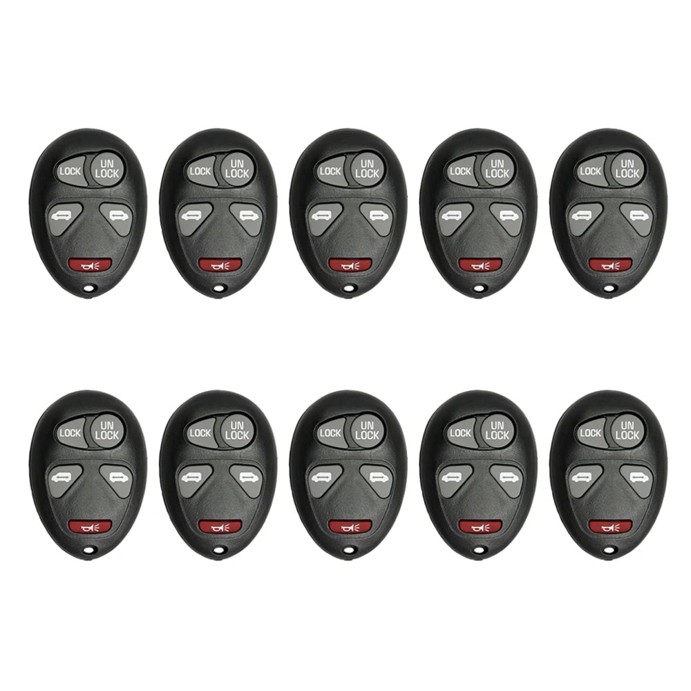 AKS KEYS Aftermarket Keyless Remote Fob for GM 2002 2003 2004 2005 5B FCC# L2C0007T (10 Pack)