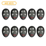 AKS KEYS Aftermarket Keyless Remote Fob for GM 2002 2003 2004 2005 5B FCC# L2C0007T (10 Pack)