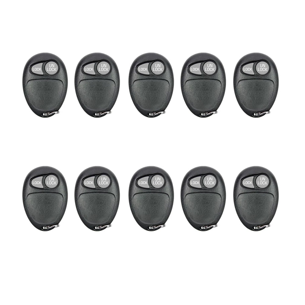 AKS KEYS Aftermarket Keyless Remote Fob for GM 2002 2003 2004 2005 2B FCC# L2C0007T (10 Pack)