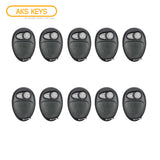 AKS KEYS Aftermarket Keyless Remote Fob for GM 2002 2003 2004 2005 2B FCC# L2C0007T (10 Pack)