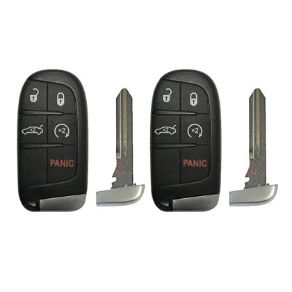 2011 - 2018 Chrysler 300 Smart Key 5B Fob FCC# M3N-40821302 (2 Pack)