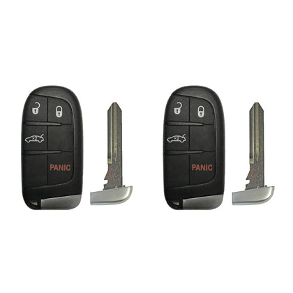 2011 - 2023 Dodge Chrysler Smart Key 4B Fob FCC# M3N-40821302 - Aftermarket (2 Pack)