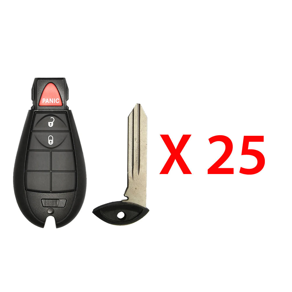 2011 - 2013 Dodge Durango Smart Remote Fobik Key 3B FCC# IYZ-C01C (25 Pack)