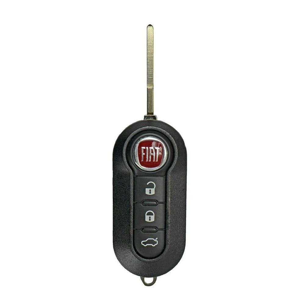 Remote Flip Key Fob Compatible with Fiat 500 2012 2013 2014 2015 2016 4B FCC# LTQFI2AM433TX