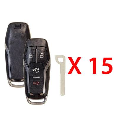 2015 - 2017 Ford Smart Key PEPS Fob 1 Way 4B FCC# M3N-A2C31243800 (15 Pack)