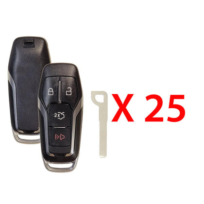 2015 - 2017 Ford Smart Key PEPS Fob 1 Way 4B FCC# M3N-A2C31243800 (25 Pack)