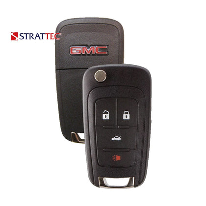 STRATTEC Remote Flip Key Fob Compatible with GMC Terrain 2010 2011 2012 2013 2014 2015 2016 2017 2018 2019 4B FCC# OHT01060512