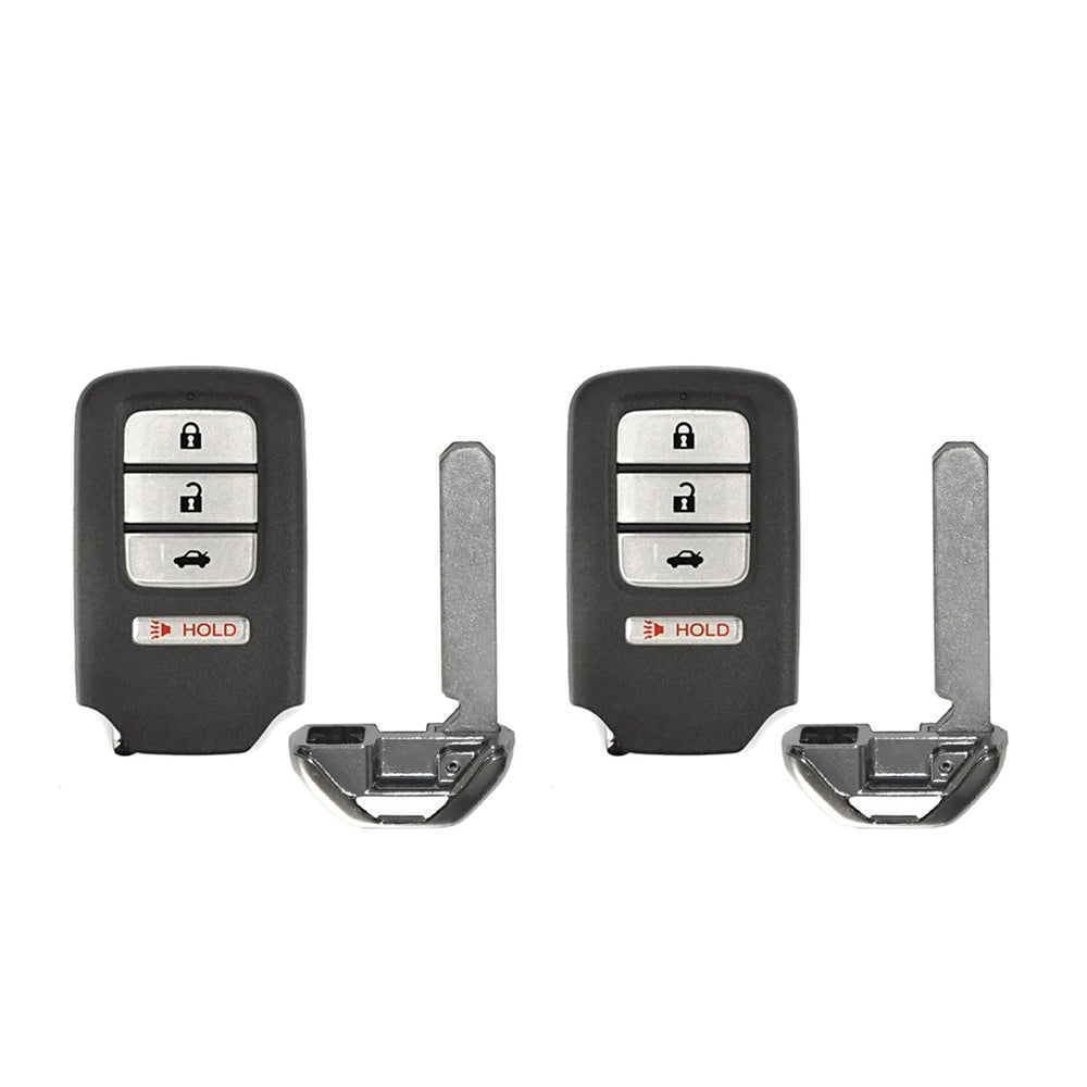 2013 2014 2015 Honda Accord Civic Smart Key Fob 4 Buttons FCC# ACJ932HK1210A (2 Pack)
