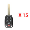2011 - 2013 Honda Odyssey Remote Head Key 6B FCC# 3248A-A04TAA (15 Pack)