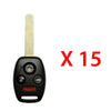 2009 - 2015 Honda Pilot Remote Head Key 4B FCC# KR55WK49308 (15 Pack)