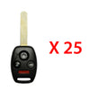 2009 - 2015 Honda Pilot Remote Head Key 4B FCC# KR55WK49308 (25 Pack)