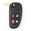 Remote Flip Key Fob Compatible with Jaguar 2002 2003 2004 2005 2006 2007 2008 4B FCC# NHVWB1U241/NHVWB1U243