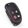 Remote Flip Key Fob Compatible with Jaguar 2002 2003 2004 2005 2006 2007 2008 4B FCC# NHVWB1U241/NHVWB1U243