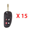 2002 - 2008 Jaguar Flip Key FCC# NHVWB1U241 / NHVWB1U243 / CWTWB1U243 (15 Pack)