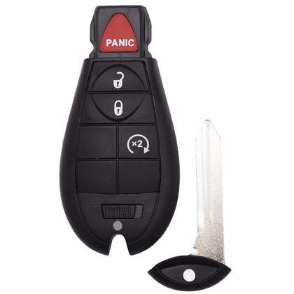 Remote Fobik Key Compatible with Jeep Cherokee 2014 2015 2016 2017 2018 2019 2020 4B FCC# GQ4-53T