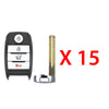 2016 - 2019 Kia Sportage Smart Key 4B FCC# TQ8-FOB-4F08 (15 Pack)