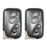 2011 - 2015 Lexus Smart Key 4B W/ Trunk Fob FCC# HYQ14AEM - 6601 - 89904-30C60 (2 Pack)