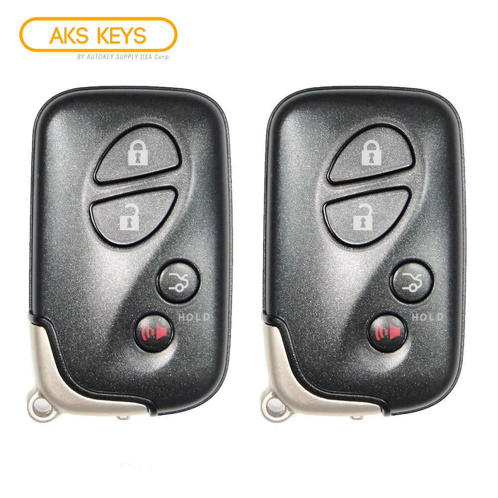 2011 - 2015 Lexus Smart Key 4B W/ Trunk Fob FCC# HYQ14AEM - 6601 - 89904-30C60 (2 Pack)