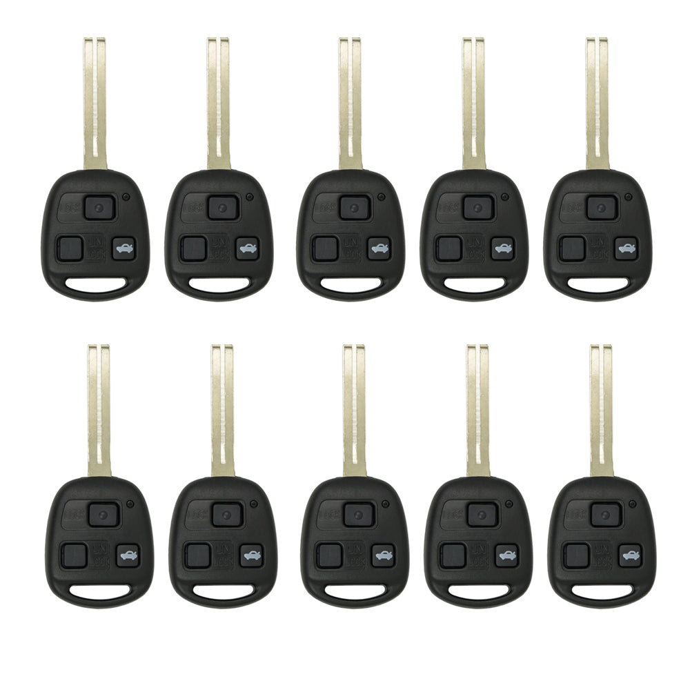 Replacement Remote Key Fob With 4C Chip For 1998-2000 Lexus LX470 – New & Uncut Long Blade Style