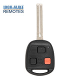 1998 - 2000 Lexus LX470 Key Fob 3B FCC# HYQ1512V - 4C Chip - 89070-60080 - Long Blade