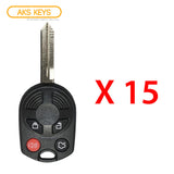 2006 - 2009 Lincoln Remote Key 4B FCC# OUCD6000022 - 40 Bits (15 Pack)