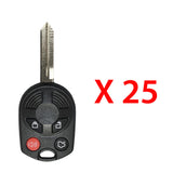 2006 - 2012 Lincoln Remote Head Key 4B FCC# OUCD6000022 - 80 Bits (25 Pack)