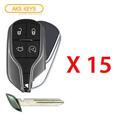 2014 - 2016 Maserati Smart Key 4B W/ Trunk-Remote Start FCC# M3N-7393490 (15 Pack)