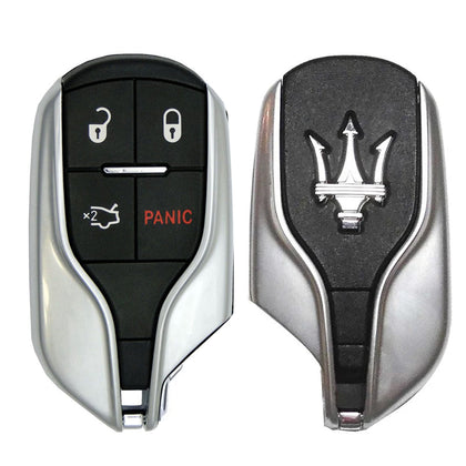 Smart Remote Key Fob W/ Trunk & Panic Compatible with Maserati 2014 2015 2016 4B FCC# M3N-7393490