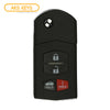 Remote Flip Key Fob Compatible with Mazda 2009 2010 2011 2012 2013 2014 2015 4B FCC# BGBX1T478SKE12501