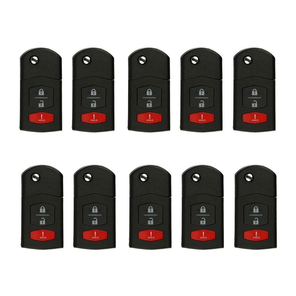 2006 - 2015 Mazda Flip Key 3B FCC# BGBX1T478SKE12501 (10 Pack)