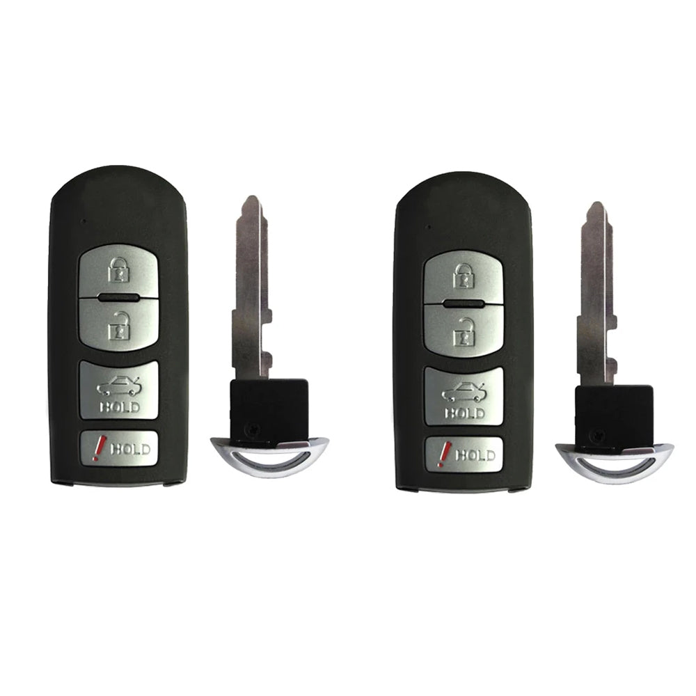 2014 - 2019 Mazda Smart Prox Key 4B FCC# WAZSKE13D01 - GJY9-67-5DY