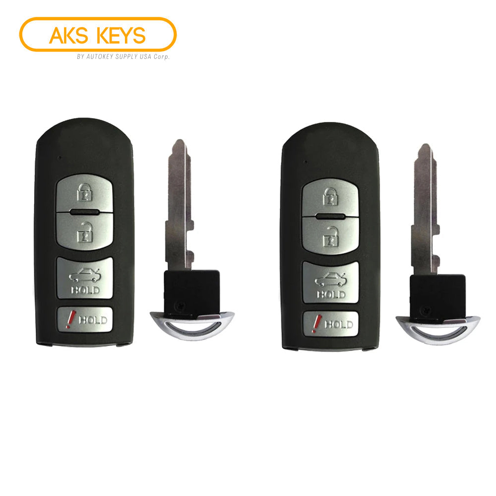 2009 - 2013 Mazda 6 Smart Key 4B Fob FCC# KR55WK49383 - GSYL-67