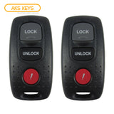 2003 - 2006 Mazda Keyless Entry 3B Fob FCC#  3B FCC# KPU41846 - BN8P-67-5RY (2 Pack)
