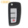 2015 Nissan Rogue Remote Flip Key 3 Buttons FCC# CWTWB1G767 - Aftermarket