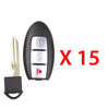 2011 - 2018 Nissan Smart Prox Key 3B Fob FCC# CWTWB1U808 (15 Pack)