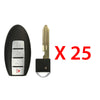 2011 - 2014 Nissan Murano CrossCabriolet Prox Smart Key 4B FCC# KR55WK49622 (25 Pack)