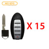 2015 - 2018  Nissan Prox. Smart Key w/ Remote Start and Hatch 5B FCC# KR5S180144014 (15 Pack)