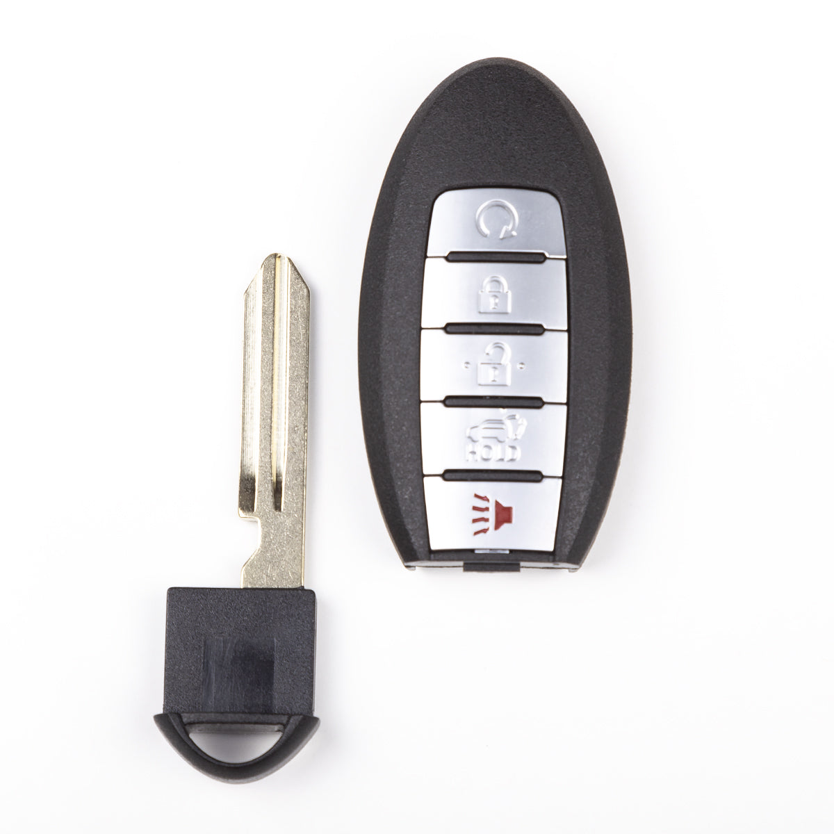 KEYXPRESS 5-Button Smart Key Fob Replacement For 2017-2019 Nissan Rogue – 433MHz With Chip & Blade