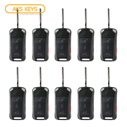 2006 - 2011 Porsche Cayenne Remote Flip Key 4B FCC# KR55WK45032 (10 Pack)