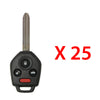 2011 - 2019 Subaru Remote Head Key 4B FCC# CWTWB1U811 (25 Pack)